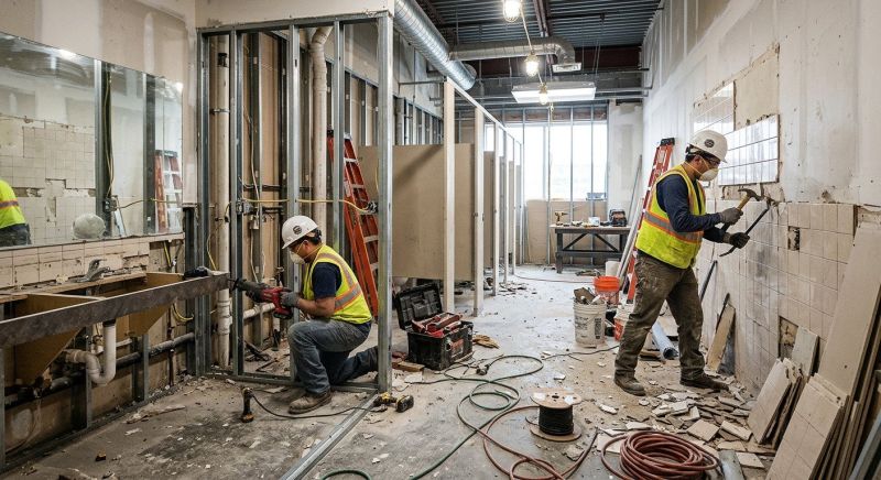 Industrial Bathroom Renovation in Denver, CO